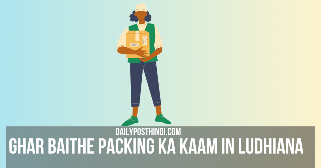Ghar Baithe Packing Ka Kaam In Ludhiana