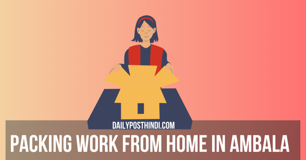 Packing Work From Home in Ambala