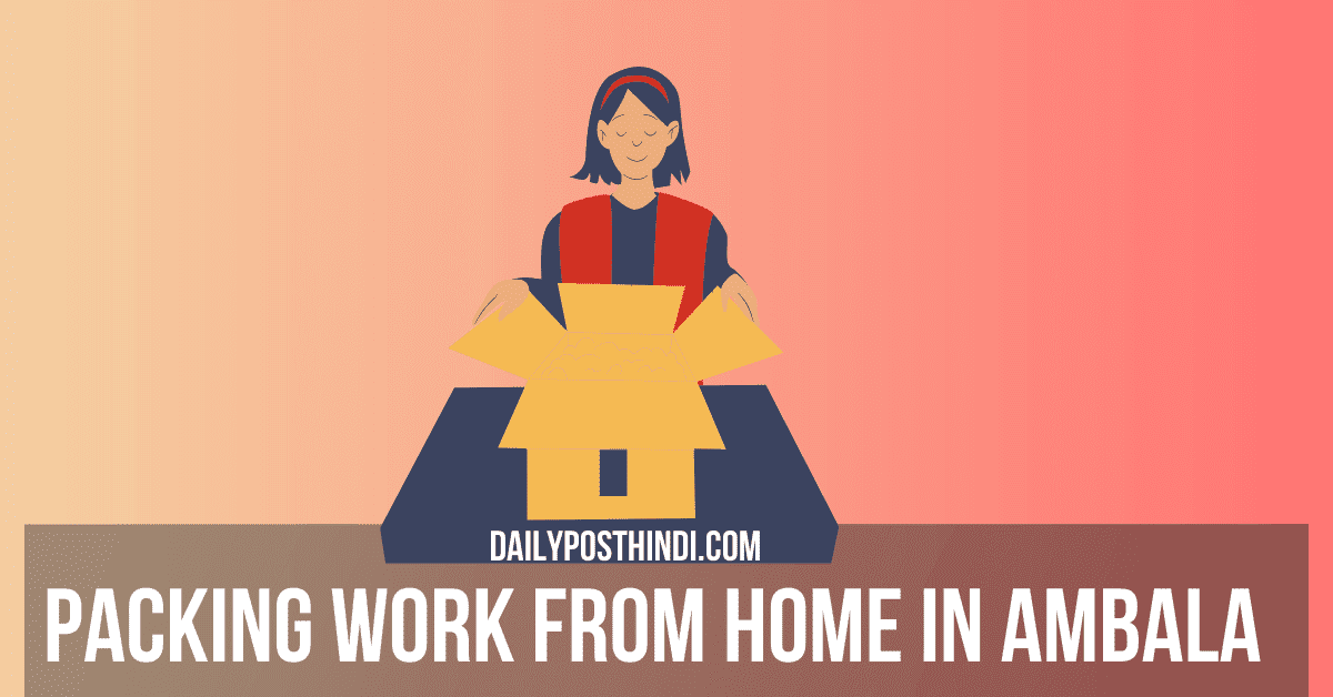Packing Work From Home in Ambala